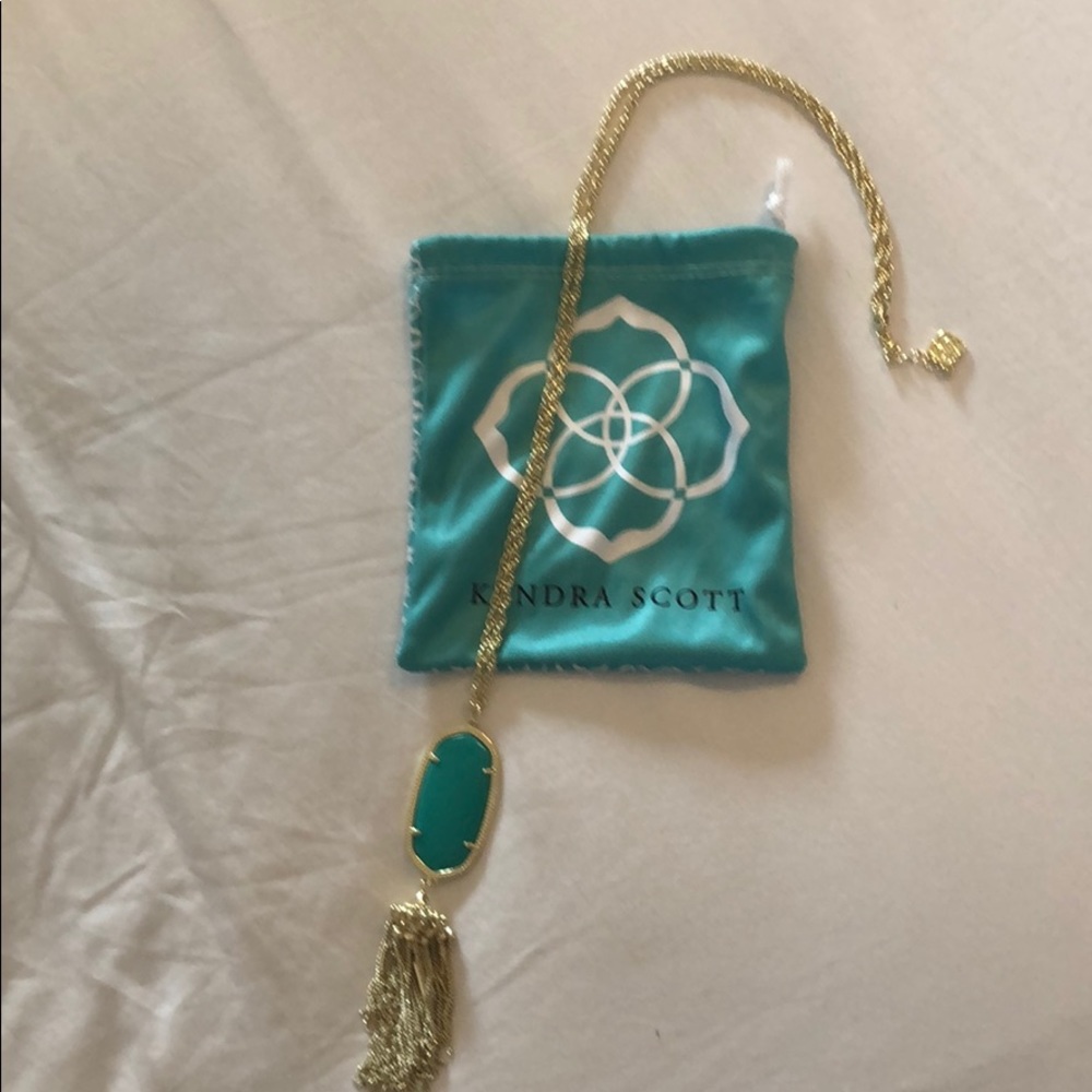 Kendra Scott Turquoise and Gold Necklace